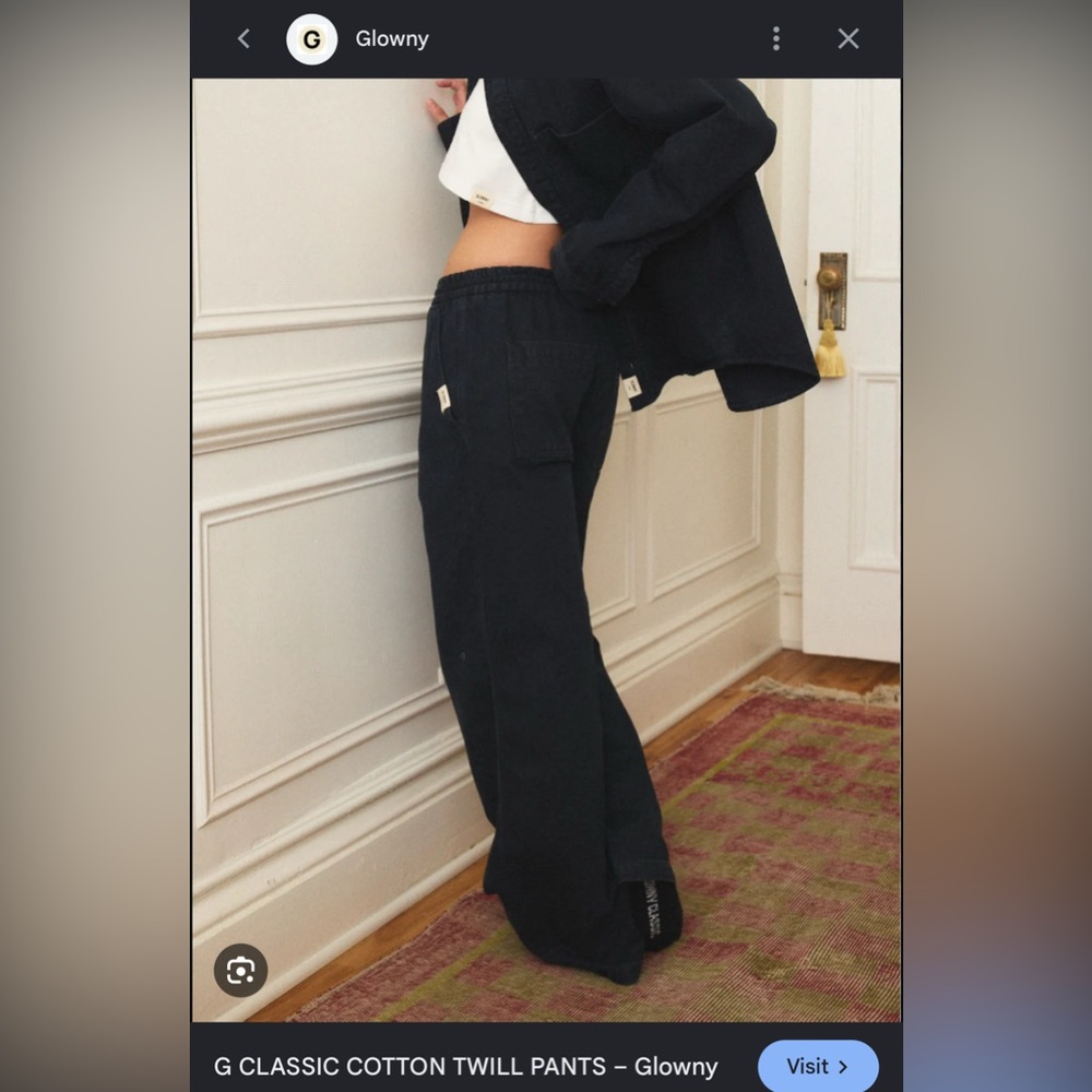 Glowny navy denim pants
